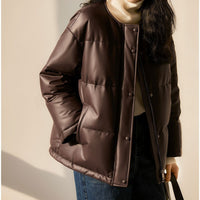Damen Steppjacke mit hohem Kragen Nord Taschen - Schwarz