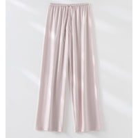 Damen Weite Relax-Hose aus seidigem Modal mit elastischem Bund und Tunnelzug Nord Taschen - Nebelrosa