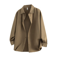 Ida | Fließende Oversized Hemdbluse - Khaki