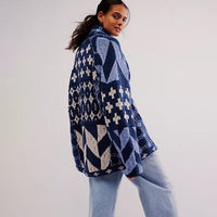 Laura | Zeitloser Damencardigan in soften Materialien - Blau