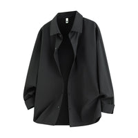 Ida | Fließende Oversized Hemdbluse - Schwarz