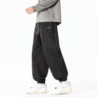 Herren Weitgeschnittene Outdoor-Hose - Schwarz