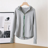 Damen Sportjacke mit Kapuze und Reißverschluss Nord Taschen - Grau