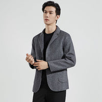 Herrenblazer mit Knöpfen und Taschen - Grau