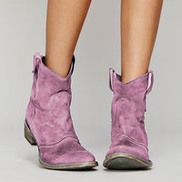 Sugeira – Stiefeletten Aus Wildleder - Purple