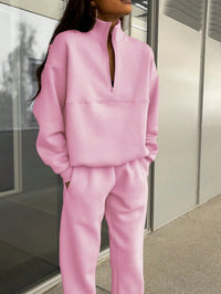 Damen Oversized Zweiteiliges Set - Rosa