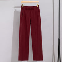 Damen Performance-Trainingsjacke mit Stehkragen und Daumenloch Nord Taschen - Bordeauxrote Hose