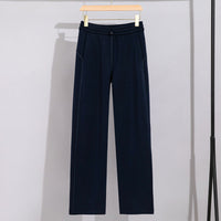 Damen Performance-Trainingsjacke mit Stehkragen und Daumenloch Nord Taschen - Navyblaue Hose