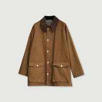 Damen Stilvolle Übergangsjacke mit praktischem Kragen und großen Taschen Nord Taschen - Nussbaum