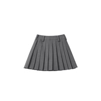 Damen Plissierter Midi-Rock Nord Taschen - Rauch Grau