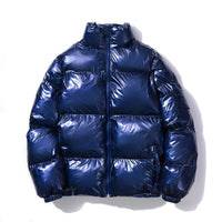 Greta | Gefütterte Thermo Steppjacke - Königsblau Stehkragen