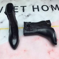 Damen Stiefeletten mit spitzem Zehen - Schwarz