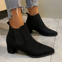 Damen Stiefeletten mit rutschfester Sohle und bequemer Passform - Schwarz