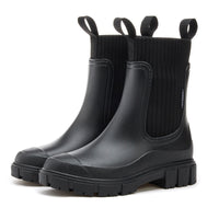 VALERIE | Klassische wasserdichte Chelsea-Stiefeletten - Schwarz