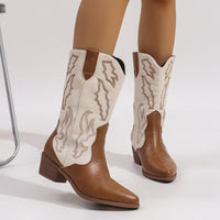 Damen Cowboystiefel - Hellbraun
