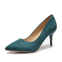 Damen nan spitze Court-Pumps mit schlankem Stilettoabsatz und gepolsterter Komfortinnensohle - Grün