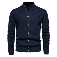 Lena | Strickjacke Im Zopfmuster - Marineblau