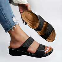 Lynn | Elegante orthopädische Sandale für Damen - Schwarz