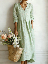 Mbavera - Kleid Mit Blumenmuster - Grün