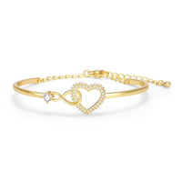 Infinity | Mutter-Tochter Armband (1+1 KOSTENLOS) - Gelbgold