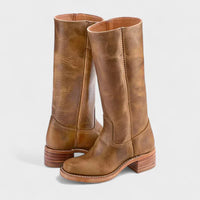 Stefanie | Damen Klassische Orthopädische Stiefel - Hellbraun