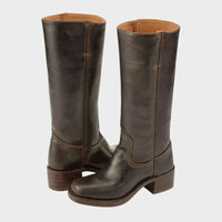 Stefanie | Damen Klassische Orthopädische Stiefel - Dunkelbraun