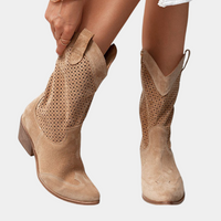 Orthopädische Cowboystiefel für Damen mit Arch Support – Komfortable und modische Westernstiefel - Braun