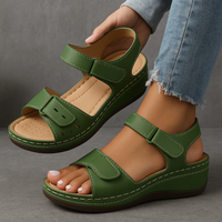 Orthopädische Keilsandalen für Damen – Bequem und Elegant für den Sommer - Grün
