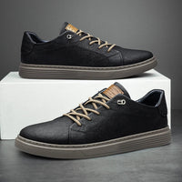 Hampus – Sneakers Aus Echtem Leder - Schwarz