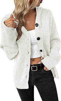 CARA – Luxuriöse Strickjacke für Damen - Weiß