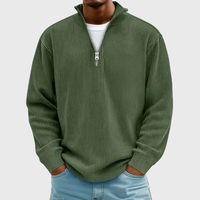 Felix | Stylisher Pullover Herren elegant & lässig - Armeegrün