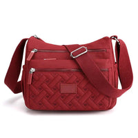 Praktische Damen-Schultertasche aus strapazierfähigem Nylon - Verrottet