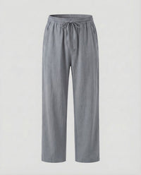 Herren Leinenhose Tunnelzug - Grau