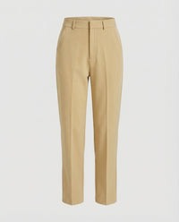 Olivia | Damen Taillierte Bundfaltenhose – Bundfalten Hose Elegant Büro 2026 - Gelb