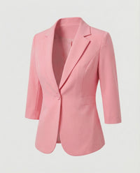 Waltraud | Damen Blazer Wiener Nähte – Blazer Nähte Detail Klassisch Büro 2026 - Rosa