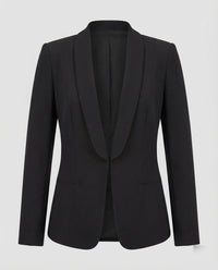 Xenia | Damen Schalkragen Blazer – Damen Blazer Schalkragen Elegant 2026 - Schwarz