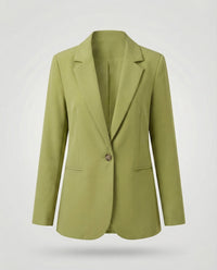 Yvonne | Damen Blazer Paspeltaschen – Blazer mit Paspeln Klassisch Büro 2026 - Avocadogrün