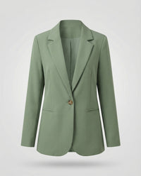 Yvonne | Damen Blazer Paspeltaschen – Blazer mit Paspeln Klassisch Büro 2026 - Gruen