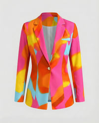 Zora | Damen Farbverlauf Blazer – Ombre Blazer Gradient Elegant Büro 2026 - Rosa