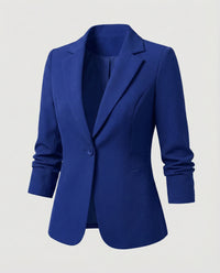 Dorothee | Damen Taillierter Business Blazer – Businessblazer Tailliert Souverän 2026 - Blau