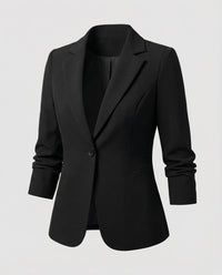 Dorothee | Damen Taillierter Business Blazer – Businessblazer Tailliert Souverän 2026 - Schwarz