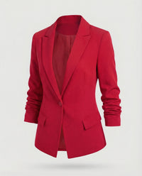 Johanna | Damen Einreiher Blazer Seitenabnäher – Konturierter Blazer Tailliert 2026 - Fuchsia