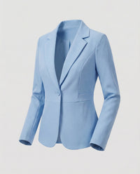 Rosemarie | Damen Kurzblazer Dreiviertellärmel – Kurzblazer 3/4 Ärmel Sommer 2026 - Blau