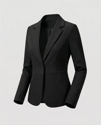 Rosemarie | Damen Kurzblazer Dreiviertellärmel – Kurzblazer 3/4 Ärmel Sommer 2026 - Schwarz