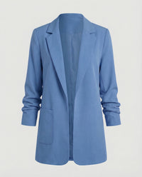 Traute | Damen Kastiger Longblazer – Oversize Longblazer Kastig Modern 2026 - Blau