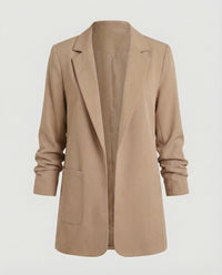 Traute | Damen Kastiger Longblazer – Oversize Longblazer Kastig Modern 2026 - Khaki