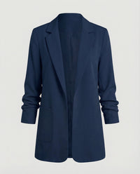 Traute | Damen Kastiger Longblazer – Oversize Longblazer Kastig Modern 2026 - Marineblau