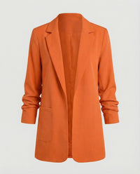 Traute | Damen Kastiger Longblazer – Oversize Longblazer Kastig Modern 2026 - Orange