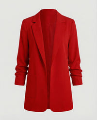 Traute | Damen Kastiger Longblazer – Oversize Longblazer Kastig Modern 2026 - Rot