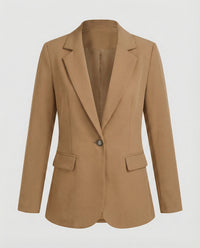Urlike | Damen Reverskragen Longblazer – Longblazer Reverskragen Formell 2026 - Khaki